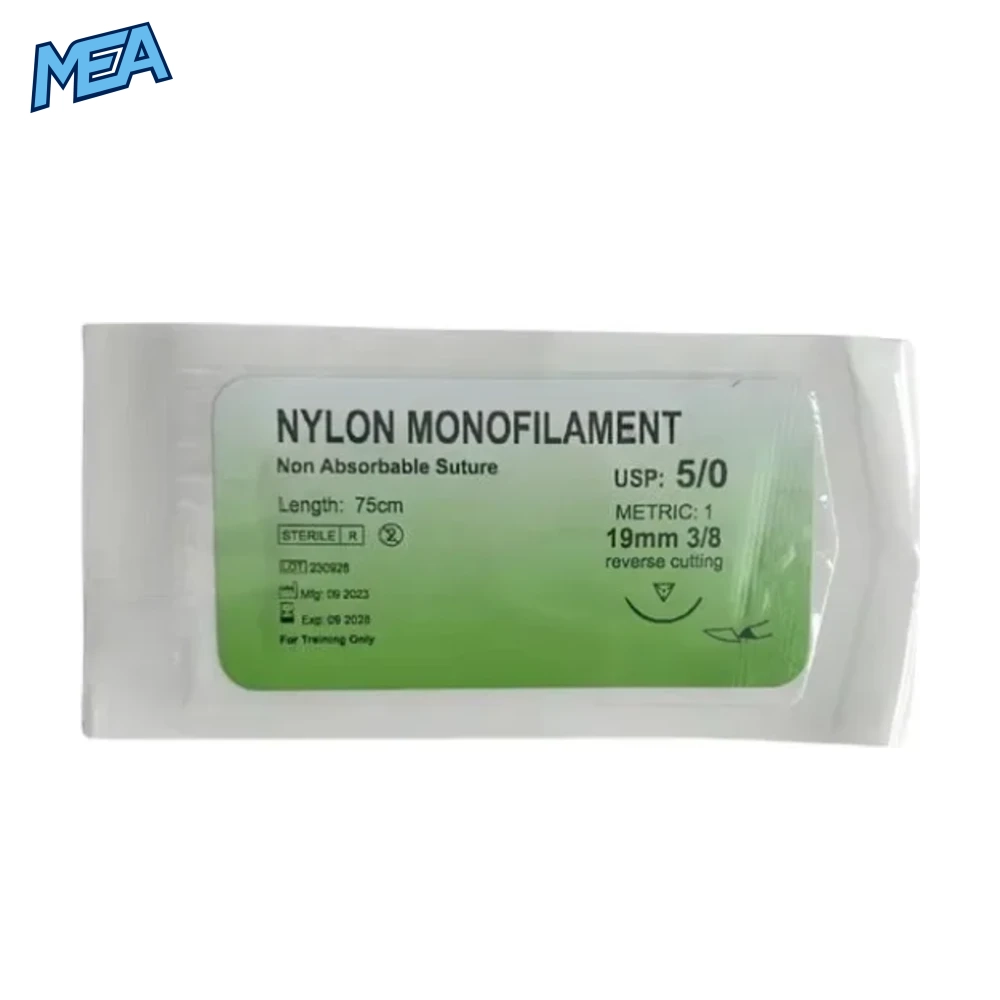 100 Pack Dental Surgical Sutures Nylon Monofilament USP Reverse Cutting Suture Sterile 6 100 Pack Dental Surgical Sutures Nylon Monofilament USP Reverse Cutting Suture Sterile - view 4
