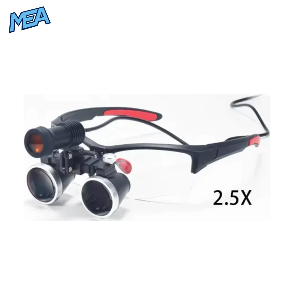 Dental Loupes 2.5/3.5x Black Magnifier Lab Medical Magnification Binocular Magnifier Headlight Headlamp 5W Seperately 8 Dental Loupes 2.5/3.5x Black Magnifier Lab Medical Magnification Binocular Magnifier Headlight Headlamp 5W Seperately - view 5