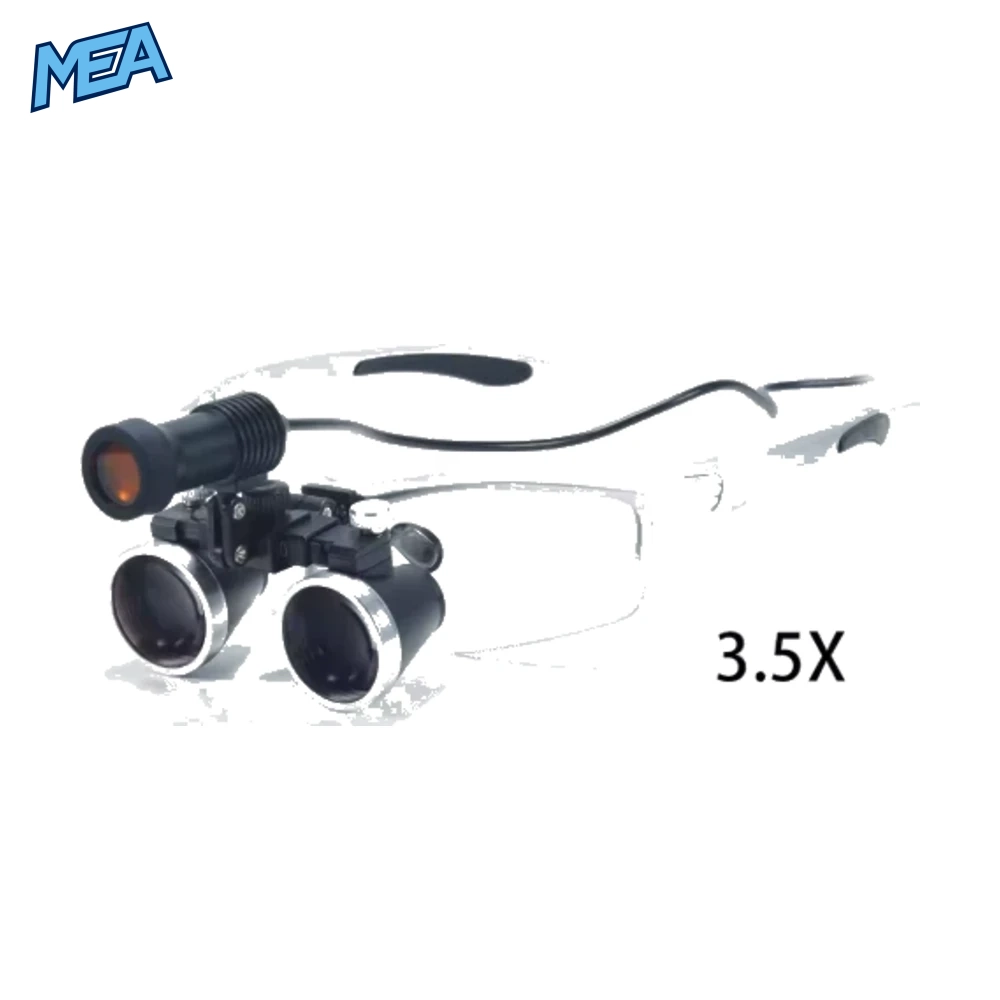Dental Loupes 2.5/3.5x Black Magnifier Lab Medical Magnification Binocular Magnifier Headlight Headlamp 5W Seperately 10 Dental Loupes 2.5/3.5x Black Magnifier Lab Medical Magnification Binocular Magnifier Headlight Headlamp 5W Seperately - view 6