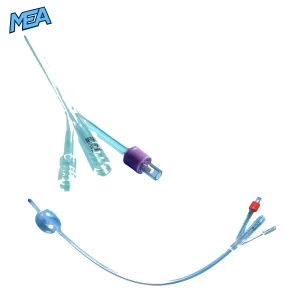 5PCS sterile silicone Foley urethral catheter with balloon retention for hospital and clinical urology applications