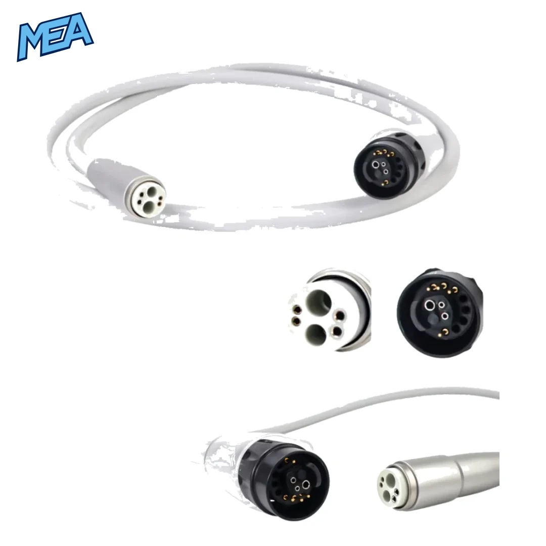Dental Imported Materials Fiber Optic 6 Hose Tubing Air Turbine Handpiece Tube Sirona Dental Chair Accessories Equipment 2 6 hole fiber optic dental air turbine handpiece tube compatible with Sirona dental chair units
