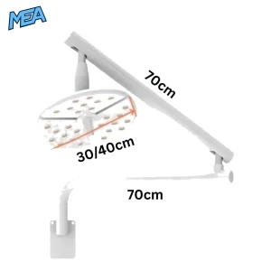 60W shadowless LED surgical and veterinary examination wall installation light