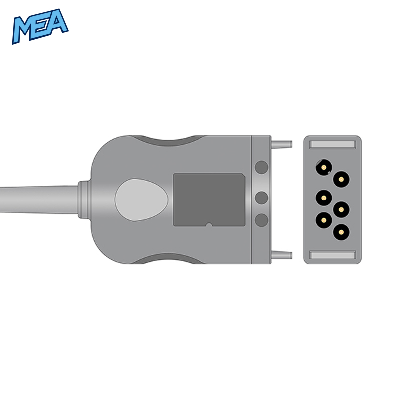 5-lead ECG Trunk Cable AHA for Nihon Kohden JC-006PA Reusable, Limb + Chest Lead, 2.5m, used with Nihon Kohden(BR-0XXP) Leadwire 1 5-lead ECG Trunk Cable AHA for Nihon Kohden JC-006PA Reusable, Limb + Chest Lead, 2.5m, used with Nihon Kohden(BR-0XXP) Leadwire