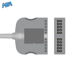 10-lead Diagnostic (EKG) ECG Trunk Cable AHA for Burdick Monitors Reusable, Limb + Chest Lead, 2.5m, used with GE Multi-Link Leadwire