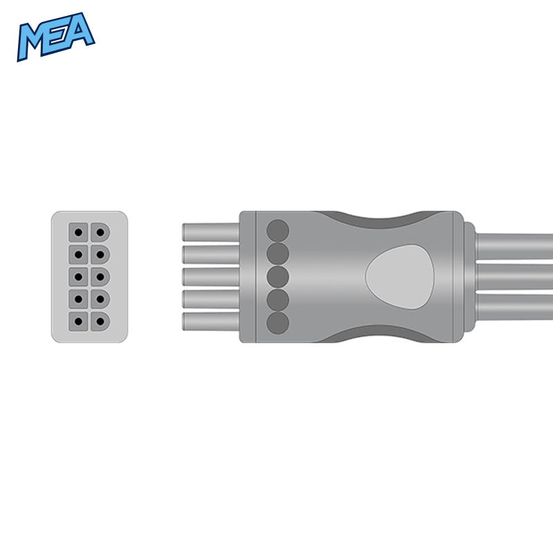 3-lead ECG Leadwire Set with Snap end AHA for Mindray 0012-00-1503-06 Reusable, Limb Lead, Lead Type: Mindray Mobility, Shielded 2 3-lead ECG Leadwire Set with Snap end AHA for Mindray 0012-00-1503-06 Reusable, Limb Lead, Lead Type: Mindray Mobility, Shielded - Image 2