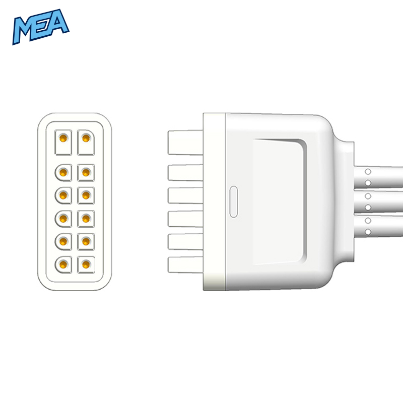 3-lead ECG Leadwire Set with Snap end AHA for Mindray 009-004765-00 Reusable, Limb Lead, Lead Type: Mindray, Shielded 2 3-lead ECG Leadwire Set with Snap end AHA for Mindray 009-004765-00 Reusable, Limb Lead, Lead Type: Mindray, Shielded - Image 2