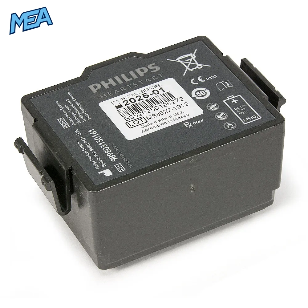 Battery for Philips HeartStart FR3 AED 12V 4.7Ah (989803150161) - New 2 Battery for Philips HeartStart FR3 AED 12V 4.7Ah (989803150161) – New