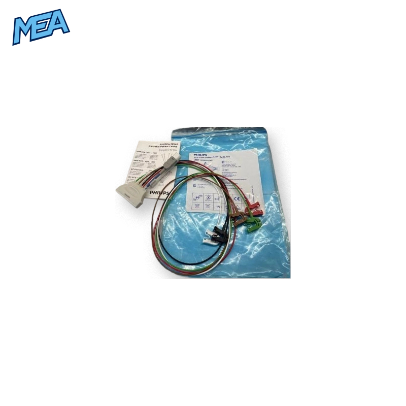 5-lead ECG Patient Cable with Grabber/Pinch end for Philips 989803171851 85 cm, Reusable 1 5-lead ECG Patient Cable with Grabber/Pinch end for Philips 989803171851 85 cm, Reusable