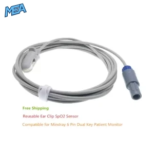 Mindray 6 Pole SpO2 Sensor PM7000 PM8000 PM9000 MEC 1000 Patient Monitor Heart Rate SAO2 Probe Newborns Adults - view 2