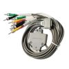10-lead ECG Leadwire Set with 3mm Needle end IEC for Nihon Kohden BJ-961D Limb + Chest Lead, Reusable 3 BJ 961D