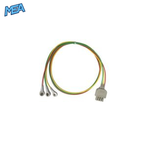 3-lead ECG Leadwire Set with Snap end IEC for Nihon Kohden BR-913P Reusable