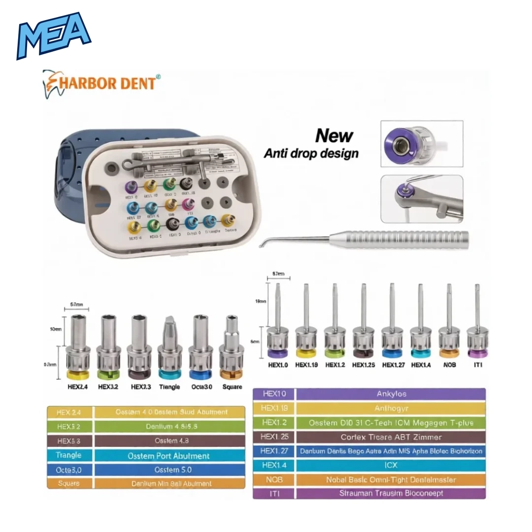 8 Types Dental Implant Torque Wrench Ratchet Screwdriver Stainless Steel Screw Driver Dentistry Restoration Tools - view 7