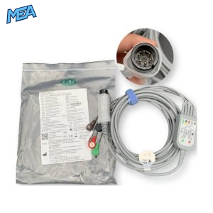 5-lead ECG Leadwire Set with Snap end AHA for Edan EC05DAS061 Reusable