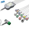 10-lead One-Piece ECG Cable with Snap end AHA for Physio-Control Monitors Reusable, Limb + Chest Lead, 2.2m+mixed 0.9m/1.2m, Defib-Proof (with Resist) 4 EC 10039RS A
