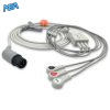 3-lead One-Piece ECG Cable with Snap end AHA for AAMI-Connector Monitors Reusable, Limb Lead, 2.0m+0.9m, Respiratory Rate 4 EC 3001S20 A