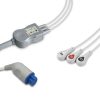 3-lead One-Piece ECG Cable with Snap end AHA for Artema S&W Monitors Reusable, Limb Lead, 2.5m+0.9m, Respiratory Rate 6 EC 3010S A
