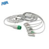 5-lead One-Piece ECG Cable with Grabber/Pinch end AHA for Mindray EA6251A Reusable, Limb + Chest Lead, 2.5m+0.9m, Respiratory Rate 5 EC 5016G A