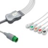 5-lead One-Piece ECG Cable with Snap end AHA for Infinium Monitors Reusable, Limb + Chest Lead, 2.5m+0.9m, Defib-Proof (with Resist) 5 EC 5058RS A