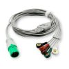 5-lead One-Piece ECG Cable with Snap end AHA for Contec AAT0005 Reusable, 1 Pc / Bag 3 EC 5092S A