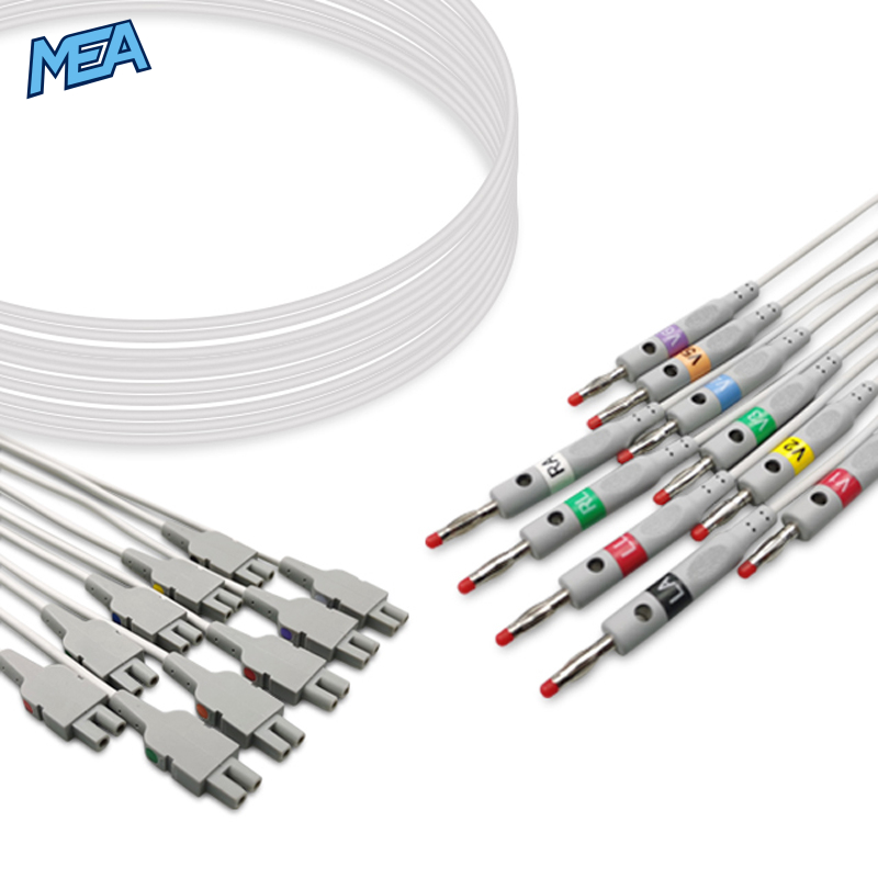 10-lead ECG Leadwire Set with 4mm Banana end AHA for GE Healthcare 2016032-001 Reusable, Limb + Chest Lead, Lead Type: GE Multi-Link, Shielded 1 10-lead ECG Leadwire Set with 4mm Banana end AHA for GE Healthcare 2016032-001 Reusable, Limb + Chest Lead, Lead Type: GE Multi-Link, Shielded