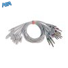 14-lead Diagnostic (EKG) ECG Leadwire Set with 4mm Banana end AHA for GE Healthcare 2016033-001 8 EKL MQS14 B A