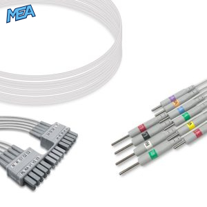 10-lead ECG Leadwire Set with 3mm Needle end AHA for Mortara Monitors Reusable, Limb + Chest Lead, Shielded