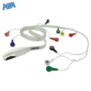 10-lead ECG Leadwire Set with Snap end AHA for Philips 989803137661 Reusable, Limb + Chest Lead, Shielded