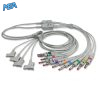 10-lead ECG Leadwire Set with 4mm Banana end AHA for Philips 989803151631 Reusable, Limb + Chest Lead, Lead Type: Philips TC Series, Shielded 2 EKL PWB10 B A