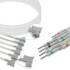 10-lead ECG Leadwire Set with 3mm Needle end AHA for Philips Monitors Reusable, Limb + Chest Lead, Lead Type: Philips TC Series, Shielded 2 EKL PWB10 N A