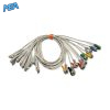 10-lead ECG Leadwire Set with Grabber/Pinch end AHA for Quinton 031257-002 Reusable, Limb + Chest Lead, Shielded 2 EKL QTA10 G A