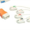 5-lead ECG Leadwire Set with Grabber/Pinch end AHA for Kendall (Cardinal Health/Covidien) Monitors 4 ELD CV5 90G A