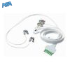 6-lead ECG Leadwire Set with Grabber/Pinch end AHA for Draeger MP03123 Disposable, Limb + Chest Lead, Lead Type: Draeger(Single-Pin), Shielded 4 ELD DG6 90G A