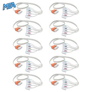 5-lead ECG Leadwire Set with Grabber/Pinch end AHA for GE Healthcare 2052104-006 Disposable, Limb + Chest Lead, Lead Type: GE Multi-Link, Shielded