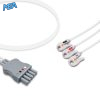3/5-lead ECG Leadwire Set with Grabber/Pinch end AHA for Mindray Monitors Disposable, Limb Lead, Lead Type: Mindray, Shielded 5 ELD MRB3 90G A