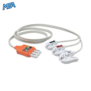 3-lead ECG Leadwire Set with Grabber/Pinch end AHA for Philips 989803173121 Disposable, Limb Lead, Lead Type: Philips IntelliVue, Shielded