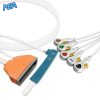 5-lead ECG Leadwire Set with Snap end AHA for Philips 33149 Disposable, Limb + Chest Lead, Lead Type: Philips MX40, Philips Fast SpO2 4 ELD TMX5S09AN 90S A
