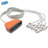 5-lead ECG Leadwire Set with Grabber/Pinch end AHA for Philips 989803172031 Disposable, Limb + Chest Lead, Lead Type: Philips MX40, Shielded 5 ELD TMX5 90G A