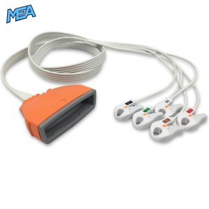 5-lead ECG Leadwire Set with Grabber/Pinch end AHA for Philips 989803172031 Disposable, Limb + Chest Lead, Lead Type: Philips MX40, Shielded