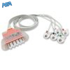 5-lead ECG Leadwire Set with Grabber/Pinch end AHA for Philips 989803173151 Disposable, Limb + Chest Lead, Lead Type: Tele IntelliVue, Shielded 5 ELD TPH5 90G A