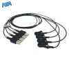4-lead ECG Leadwire Set with Grabber/Pinch end AHA for Ivy Biomedical 590442 Reusable, Limb Lead, Lead Type: AA Twin-Pin, Radiolucent 4 ELER AA4 90G A