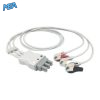 3-lead ECG Leadwire Set with Grabber/Pinch end AHA for Philips M1603A Reusable, Limb Lead, Lead Type: AA Twin-Pin, Shielded 4 EL AA3 90G A