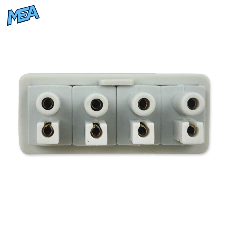 4-lead ECG Leadwire Set with Grabber/Pinch end AHA for Ivy Biomedical 590445 Reusable, Lead Type: AA Twin-Pin 2 4-lead ECG Leadwire Set with Grabber/Pinch end AHA for Ivy Biomedical 590445 Reusable, Lead Type: AA Twin-Pin - Image 2