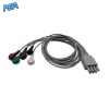 5-lead ECG Leadwire Set with Snap end AHA for Colin Monitors Reusable, Limb + Chest Lead, Lead Type: Colin, Shielded 3 EL CL5 90S A