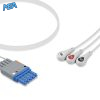 3-lead ECG Leadwire Set with Snap end AHA for Criticare/CSI 1124-A3 Reusable, Limb Lead, Lead Type: Criticare(CSI), Shielded 3 EL CSI3 90S A