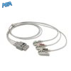 3-lead ECG Leadwire Set with Grabber/Pinch end AHA for Mindray 0012-00-1514-06 Reusable, Limb Lead, Lead Type: Mindray Mobility, Shielded 2 EL DT3 90G A