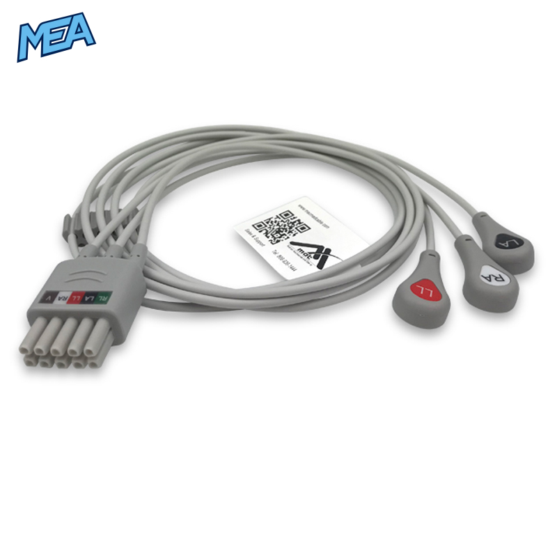 3-lead ECG Leadwire Set with Snap end AHA for Mindray 0012-00-1503-06 Reusable, Limb Lead, Lead Type: Mindray Mobility, Shielded 1 3-lead ECG Leadwire Set with Snap end AHA for Mindray 0012-00-1503-06 Reusable, Limb Lead, Lead Type: Mindray Mobility, Shielded
