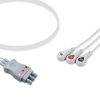 3-lead ECG Leadwire Set with Snap end AHA for Mennen Medical Monitors Reusable, Limb Lead, Lead Type: Mennen, Shielded 3 EL MN3 90S A