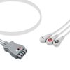 3-lead ECG Leadwire Set with Snap end AHA for GE Healthcare 2106385-002 Reusable, Limb Lead, Lead Type: GE Multi-Link, Shielded 5 EL MQ3 130S A