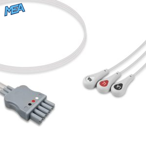 3/5-lead ECG Leadwire Set with Snap end AHA for Mindray 0010-30-42734 Reusable, Limb Lead, Lead Type: Mindray, Shielded