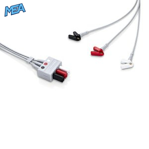 3-lead ECG Leadwire Set with Mini Grabber end AHA for Mindray Monitors Reusable, Limb Lead, Lead Type: Mindray, Shielded